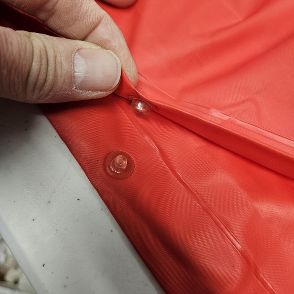 Vintage NFL New York Giants Blue and Red Vinyl Hooded Rain Poncho Unisex Adult - Picture 6 of 16